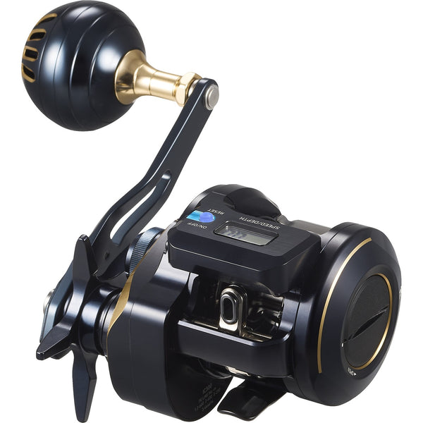 Carreto Daiwa Saltiga IC — com contador digital