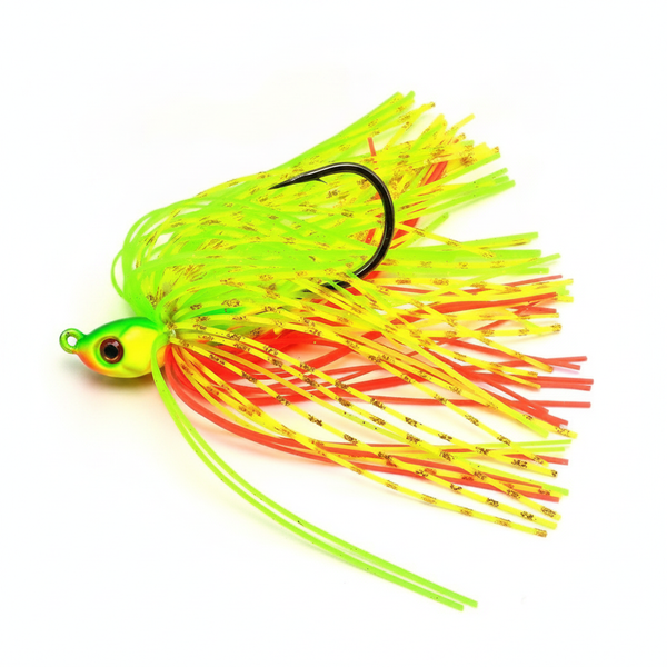 Chatterbait 7 a 21 g — vibração de lâmina com saia de silicone