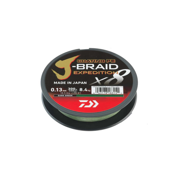 Linha Daiwa J-Braid Expedition X8 150 m — oito fios, zero desculpa