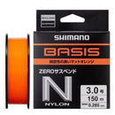 Linha Shimano BASIS Orange ZERO Suspend 150 m — Shimano, vista de outro ângulo