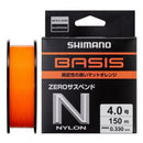 Linha Shimano BASIS Orange ZERO Suspend 150 m — Shimano, detalhe de perto