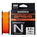 Linha Shimano BASIS Orange ZERO Suspend 150 m — Shimano, detalhe do acabamento