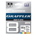 Linha Shimano Grappler 8 200 m — 5 cores para saber onde está a amostra
