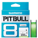 Linha Shimano Pitbull 8 Lime Green 200 m — Shimano, detalhe de perto