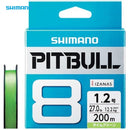 Linha Shimano Pitbull 8 Lime Green 200 m — Shimano, foto oficial do produto