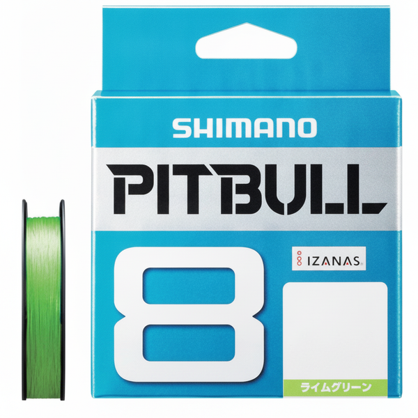 Linha Shimano Pitbull 8 Lime Green 200 m — multifilamento de 8 fios