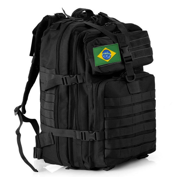 Mochila Tática 25/50 L — nylon 1000D com sistema MOLLE