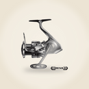 Molinete Shimano Twin Power — giro 360° em estúdio