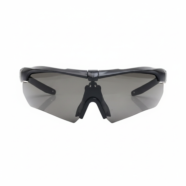 Óculos Tático com 3 Lentes — proteção contra vento, poeira e BB