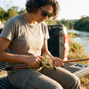 Carretilha Shimano Calcutta Conquest — Regulando o freio antes do primeiro arremesso