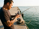 Carretilha Shimano Calcutta Conquest DC em uso: brigando com o peixe, vara dobrada