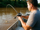 Carretilha Shimano Grappler 300XG em uso: brigando com o peixe, vara dobrada