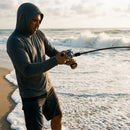 Carretilha Shimano Ocea Conquest CT em uso: brigando com o peixe, vara dobrada
