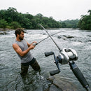 Carretilha Shimano Tranx — Freio no polegar, isca na estrutura