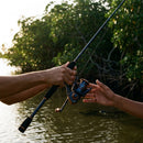 Kit de Pesca Tio Pigui Começo de Conversa — O conjunto montado, pronto pra beira