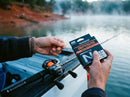 Linha Shimano BASIS Orange ZERO Suspend 150 m em uso: enchendo o carretel com a linha