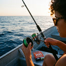 Linha Shimano BB Braid em uso: enchendo o carretel com a linha