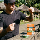Linha Shimano BB Braid em uso: conferindo a linha contra a luz