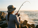 Molinete Daiwa Certate SW em uso: brigando com um bom peixe