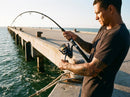 Molinete Shimano Spheros SW em uso: brigando com um bom peixe