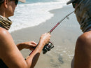 Vara Daiwa Steez C67MH-SV/ST em uso: arremesso com a vara carregada