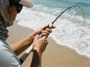 Vara Shimano Cardiff Stream Premium B64L em uso: arremesso com a vara carregada