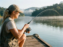 Vara Shimano Nessa Xtune em uso: brigando com o peixe, vara arqueada