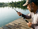 Vara Shimano Ocea Plugger Flex Drive S83H em uso: brigando com o peixe, vara arqueada