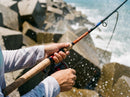 Vara Shimano World Shaula Dream Tour 2832RS5 em uso: arremesso com a vara carregada