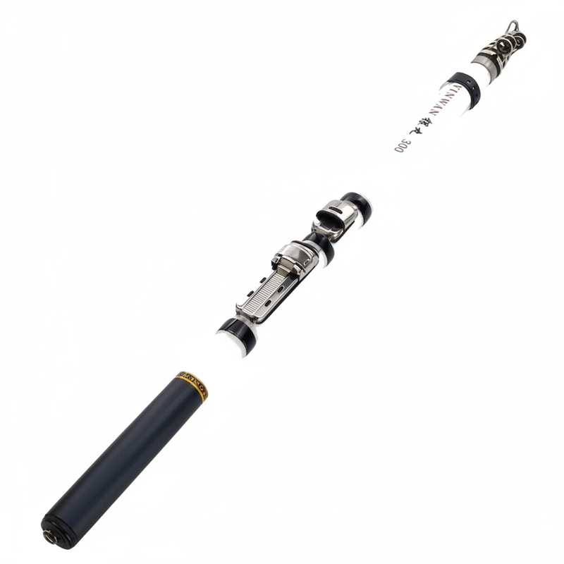 Cana Telescópica de Carbono 1,5 a 3 m — cabe na mochila